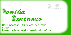 monika mantuano business card